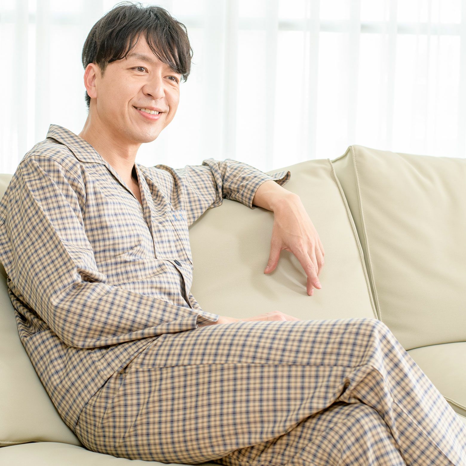 紳士]ツイル ハウスチェック メンズ パジャマ【DAKS】ダックス