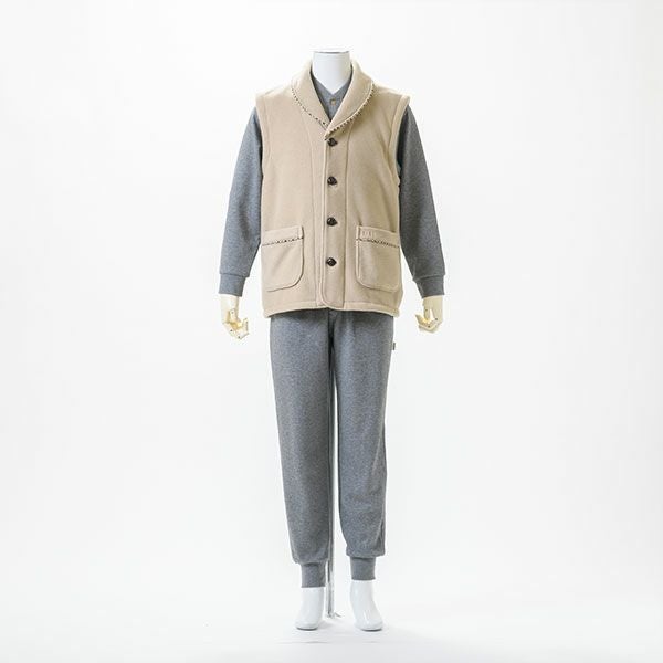 【新品】DAKS ベスト DAKS】フリース無地 メンズ ベスト