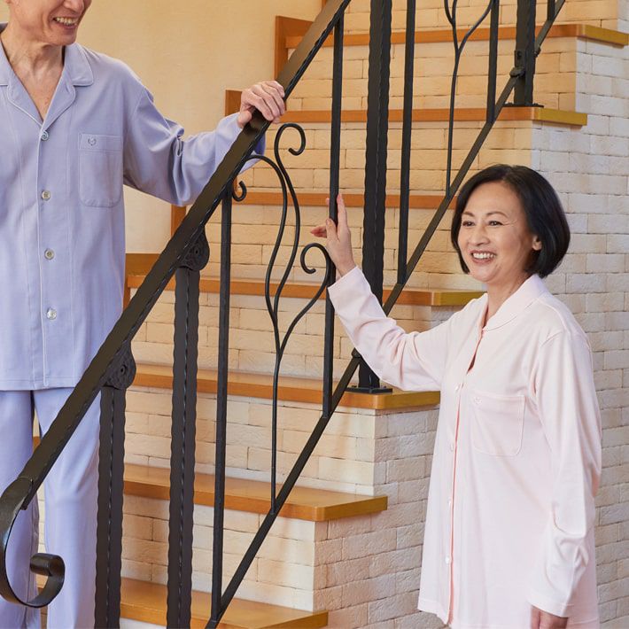 mila schon】 海島綿 60スムース 無地 レディース パジャマ 日本製