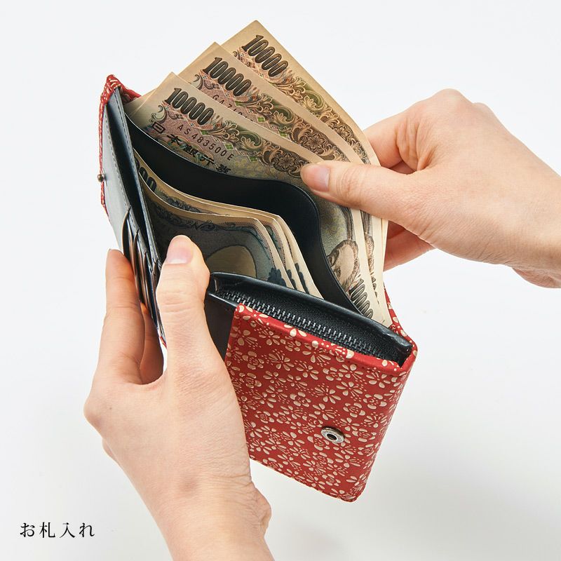【専用】高級 印傳の山本 ラウンドファスナー ハンドバッグ 葡萄柄 和装 洋装 甲州印伝 更紗 伝統工芸 鹿革 漆 ハンドバッグ | 株式会社 印傳屋上原