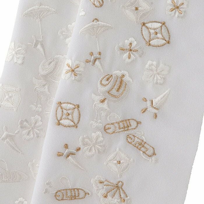 正絹半衿 向かい鶴 刺繍半衿 | さんび公式オンラインショップ