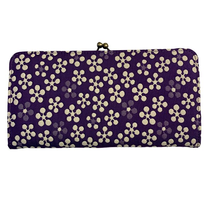 印傳屋 そよか 8807】甲州印伝 本革 ファスナー式長財布 束入れ 七宝