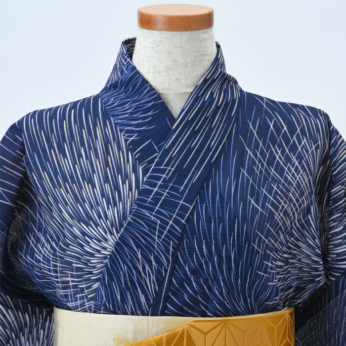 浴衣 / 古今 ～花火～ / ネイビー(花火大会 夏 ゆかた yukata 粋 京都