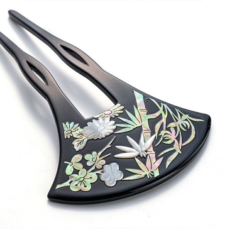 螺鈿細工かんざし 波型 竹柄 髪飾り 簪 かんざし 波型 | さんび公式