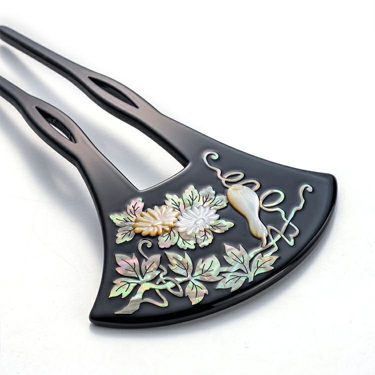 螺鈿細工かんざし 波型 竹柄 髪飾り 簪 かんざし 波型 | さんび公式