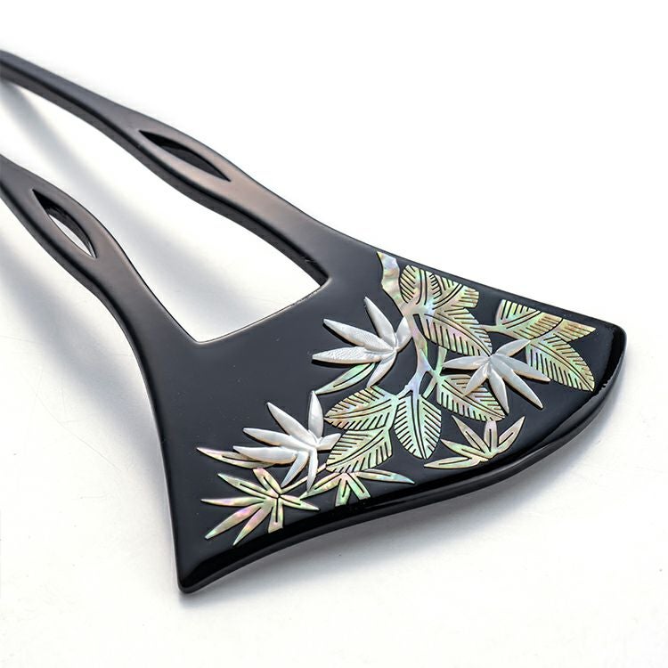 螺鈿細工かんざし 波型 竹柄 髪飾り 簪 かんざし 波型 | さんび公式