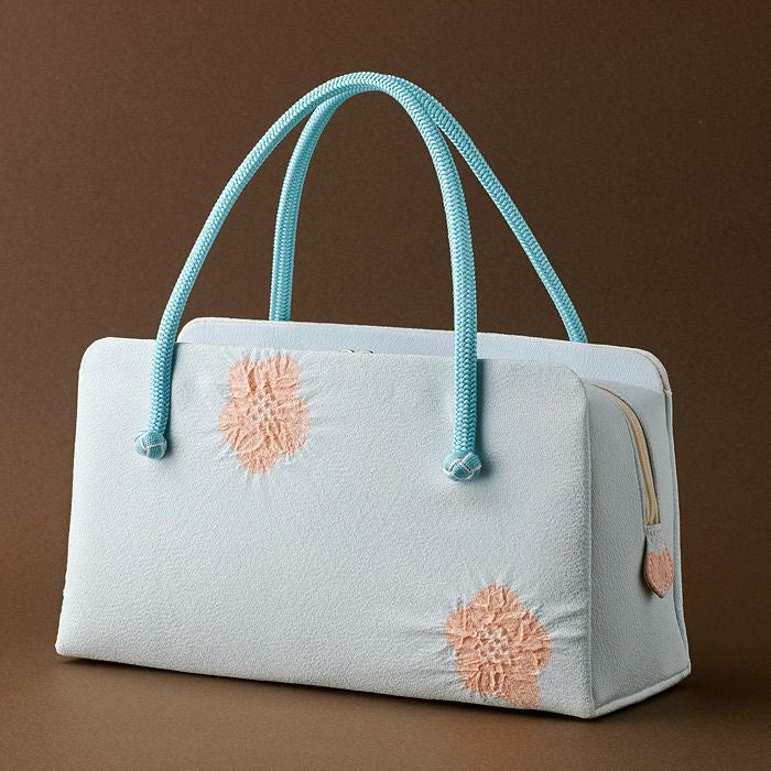 大島紬の利休バッグ 格子柄 和装バッグ さんび 京都 日本製 | さんび