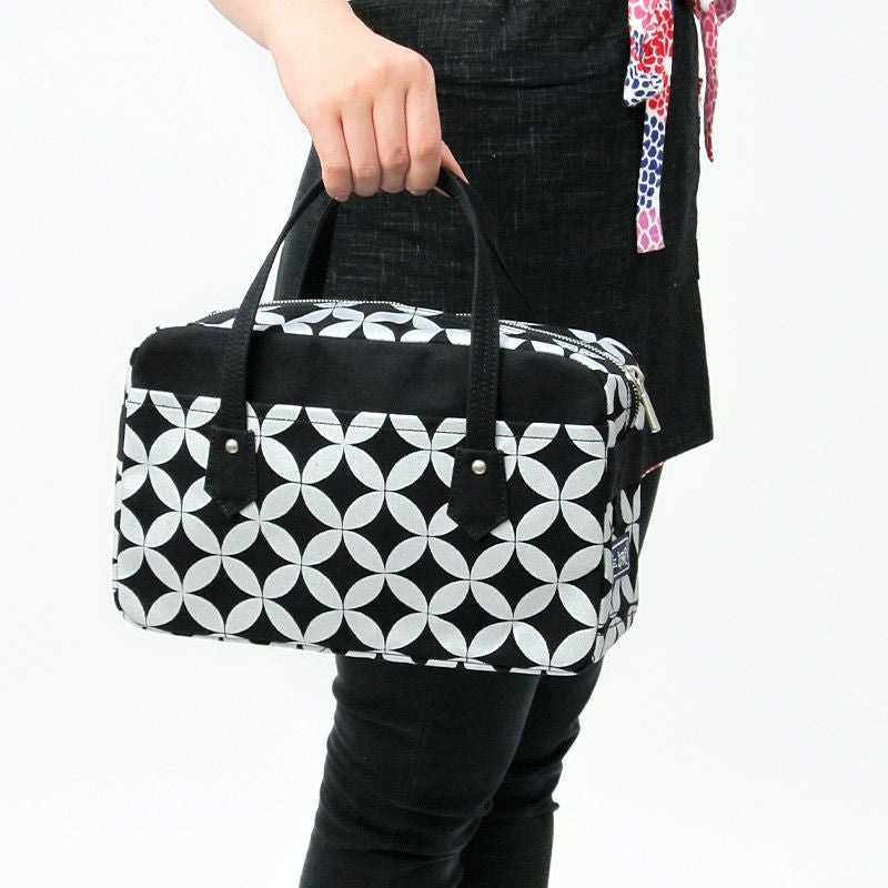 一澤信三郎帆布 利休バッグ《 七宝柄》 ハンドバッグ 和装小物 京都