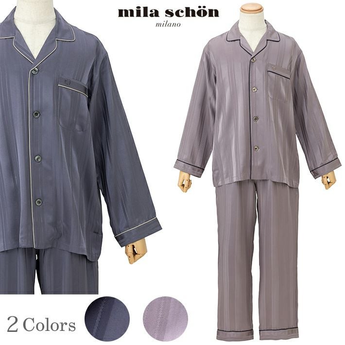 mila schon】[紳士] ミラ・ショーン シルクサテン 無地 メンズ
