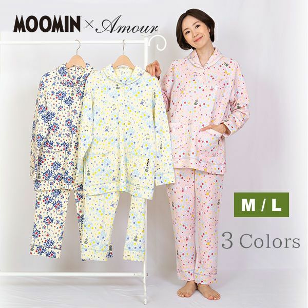 MOOMIN ムーミン】×【Amour アムール】クレーププリント ムーミン