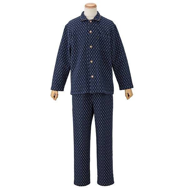 DAKS】 ニットキルト 前開き 全開 メンズ 冬用 パジャマ | arakawa