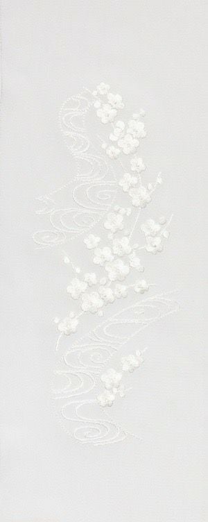 ビーズ刺繍 華七宝 No.BK7333 刺しゅう半衿 正絹 塩瀬 袷用 | arakawa