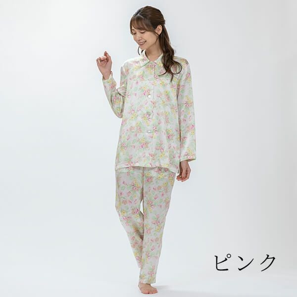 mila schon】ミラ・ショーン シルクサテン 花柄 プリントレディース