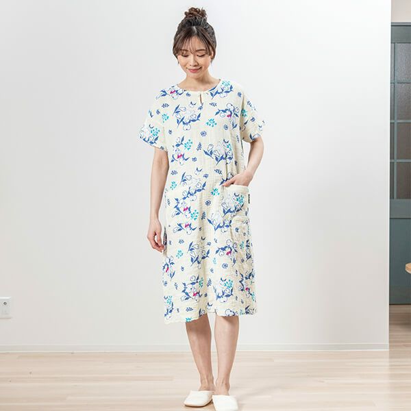 MOOMIN ムーミン】×【Amour アムール】二重ガーゼシャーリングプリント