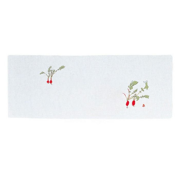 宮脇綾子】 ガーゼ手拭い 二十日大根 さんび 日本製 | arakawa ONLINE SHOP