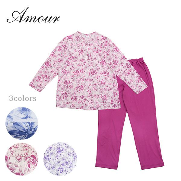 LIBERTY] スムースプリント 花柄 Gabrysia レディス 上下セット