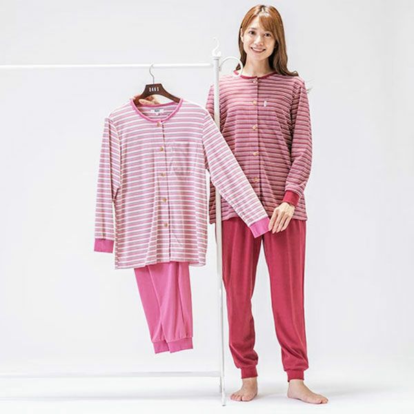 mila schon】 60スムースプリント ニット 花柄 パジャマ ホームドレス