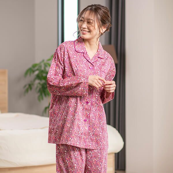 リバティプリント】タナローン パジャマ レディース 春 秋 部屋着 綿