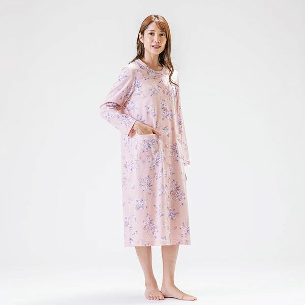 mila schon】 60スムースプリント ニット 花柄 パジャマ ホームドレス