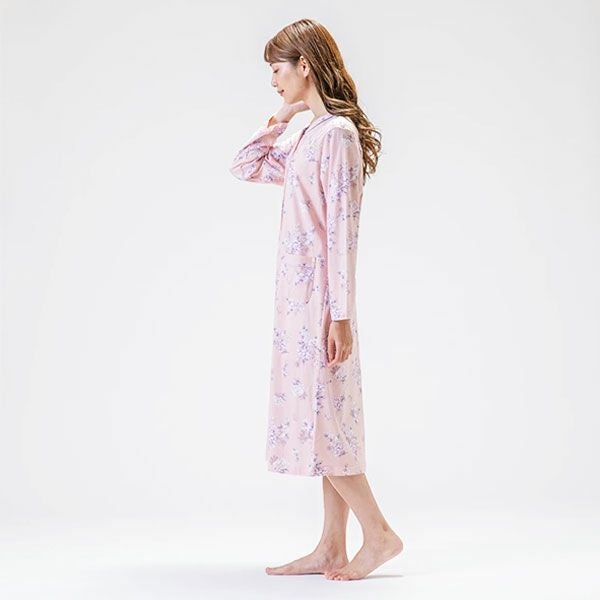 mila schon】 60スムースプリント ニット 花柄 パジャマ ホームドレス