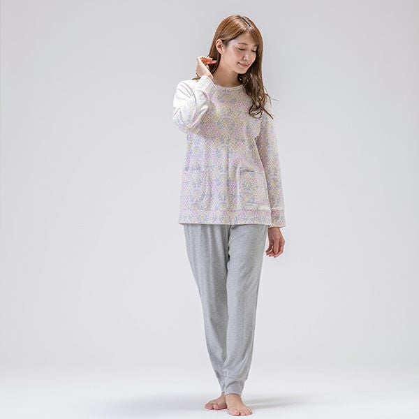 Amour1886】×【点と線模様製作所】 スムース ニット プリント パジャマ