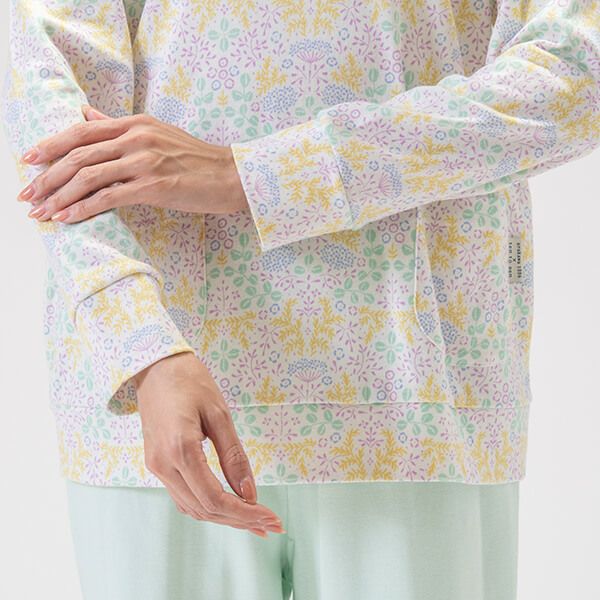 Amour1886】×【点と線模様製作所】 スムース ニット プリント パジャマ