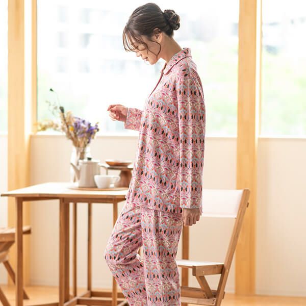 リバティプリント】スムースプリント 花柄 パジャマ レディース 春 秋