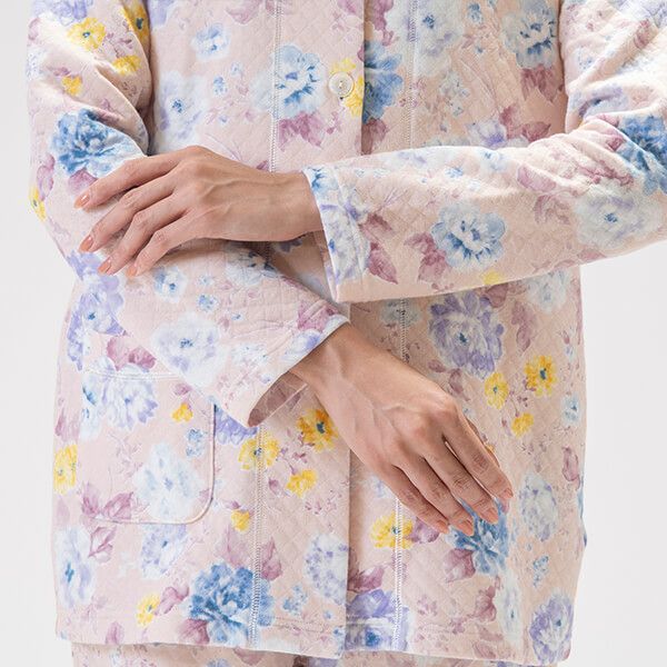 mila schon】花柄 プリント 冬用 ニットキルト レディース パジャマ mila schon】花柄 プリント 冬用 ニットキルト レディース パジャマ