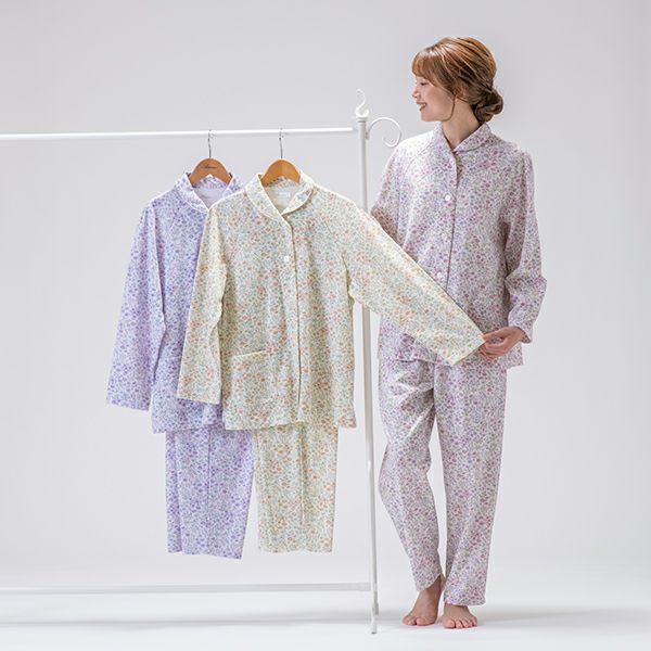 Amour1886】×【点と線模様製作所】 スムース ニット プリント パジャマ