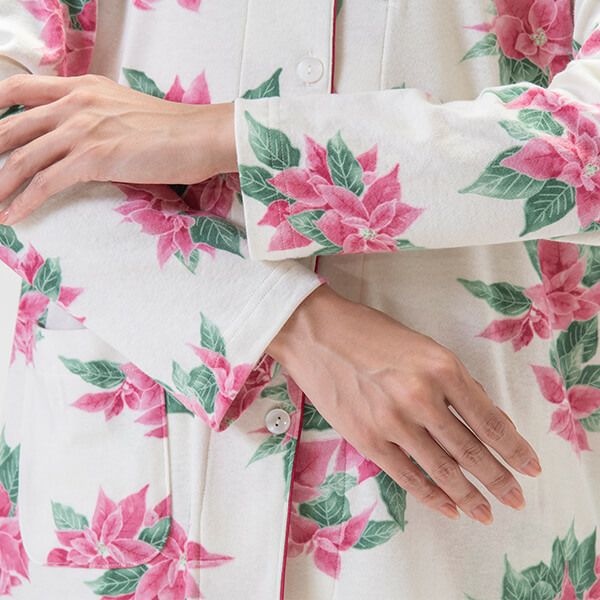 Arakawa1886】 スムースパジャマ レディース パジャマ 花柄 日本製 和