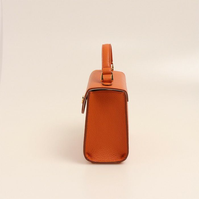 レザーバッグ No.3353B 【オレンジ】 本革 牛革 レザー さんび 日本製