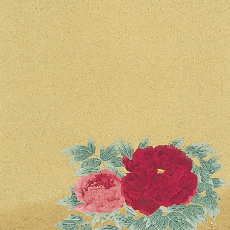 【新品未使用品】さんび / 荒川株式会社　根津美術館名品写し風呂敷　絹100% フローラル・ミューズ 丹後ちりめん90cm角風呂敷｜リバティ Liberty