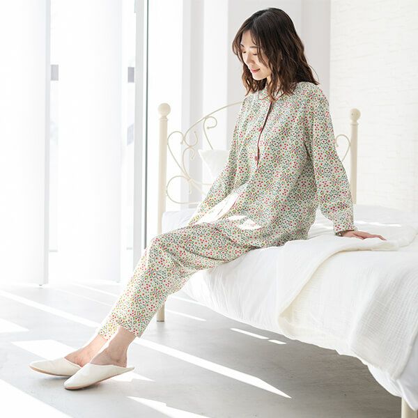 LIBERTY】リバティ 天竺プリント レディース パジャマ 綿100% 高級