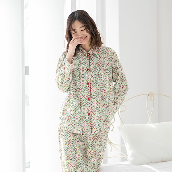 LIBERTY】リバティ 天竺プリント レディース パジャマ 綿100% 高級