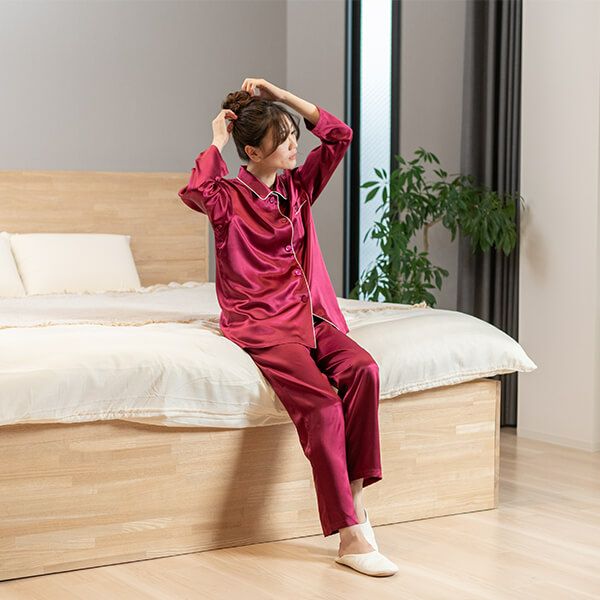 mila schon】 ミラ・ショーン シルクサテン レディース パジャマ 定番