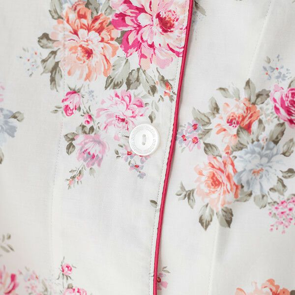 mila schon】ミラ・ショーン サテン 花柄プリントレディース パジャマ