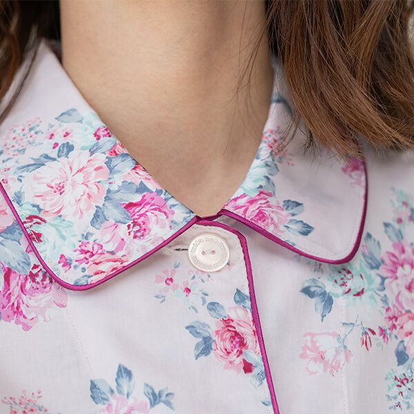 mila schon】ミラ・ショーン サテン 花柄プリントレディース パジャマ