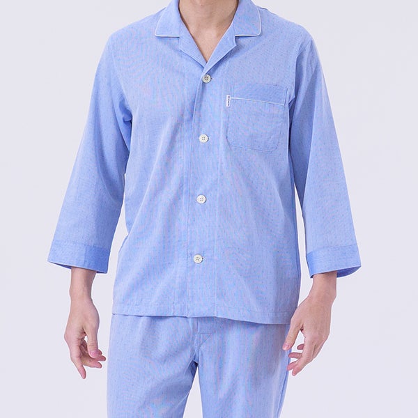 DAKS】[紳士] ダックス ピケドットドビー上下セット メンズパジャマ 8