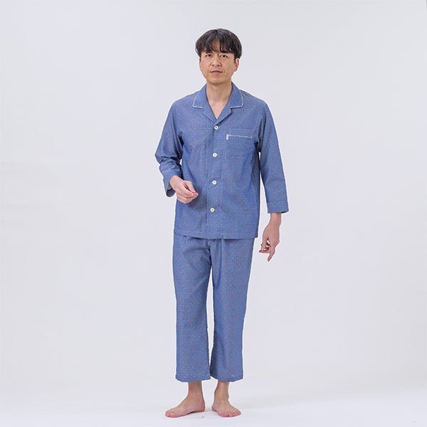 DAKS】[紳士] ダックス ピケドットドビー上下セット メンズパジャマ 8