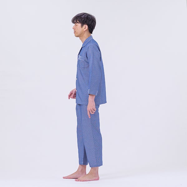 DAKS】[紳士] ダックス ピケドットドビー上下セット メンズパジャマ 8