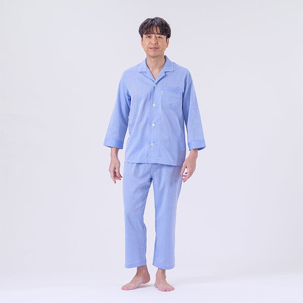 DAKS】[紳士] ダックス ピケドットドビー上下セット メンズパジャマ 8
