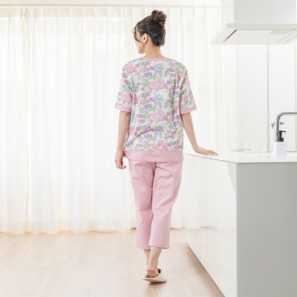 リバティプリント】[Liberty] 天竺プリント 夏用プルオーバーパジャマ