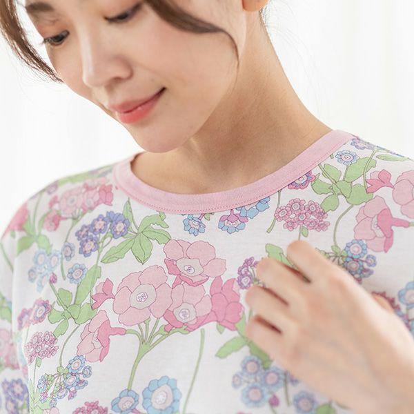 リバティプリント】[Liberty] 天竺プリント 夏用プルオーバーパジャマ