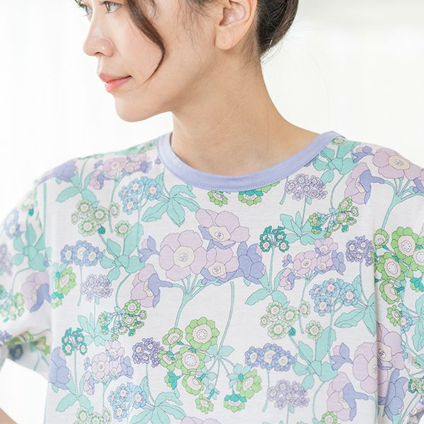 リバティプリント】[Liberty] 天竺プリント 夏用プルオーバーパジャマ