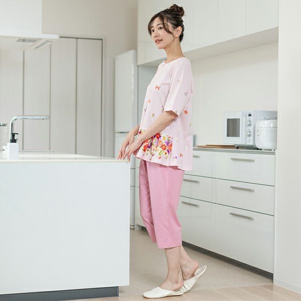 mila schon】天竺 花柄 プリント レディース 夏用 パジャマ ミラ