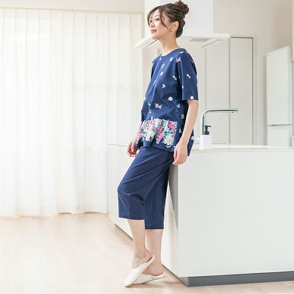 mila schon】天竺 花柄 プリント レディース 夏用 パジャマ ミラ