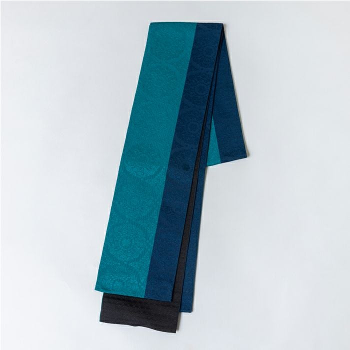 博多織半幅帯 古今 花唐草献上 ≪ベージュ≫ 正絹 日本製 | arakawa