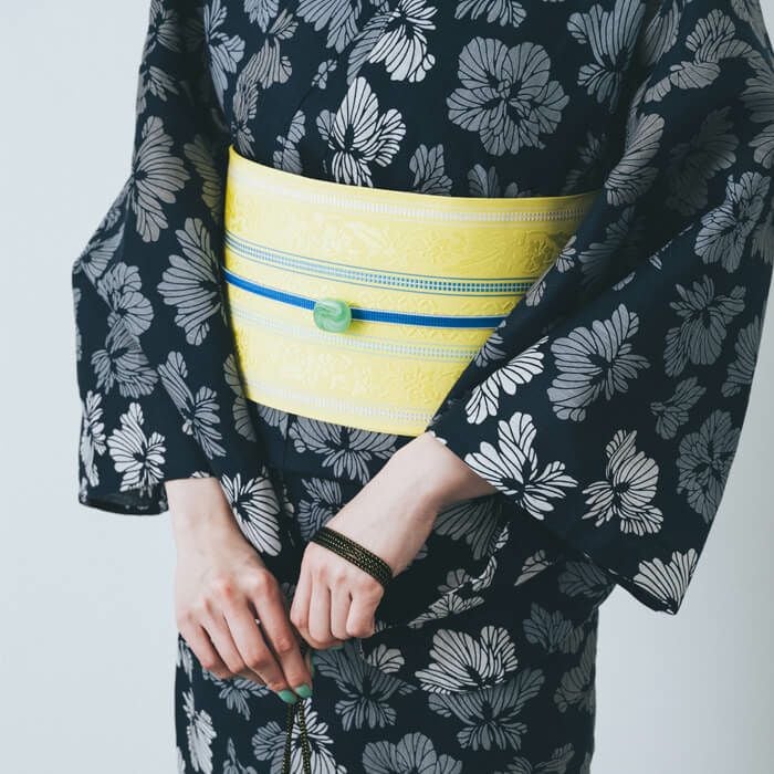 kifkif×古今 浴衣 菖蒲 アヤメ （鉄紺） 仕立て上がり 日本製