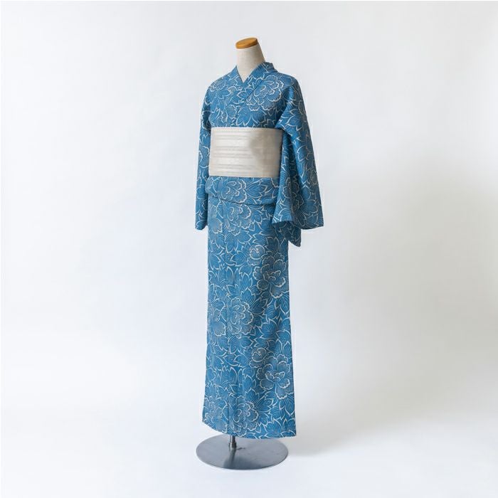 浴衣 ネイビー 花古今 浴衣 / 古今 ～花火～ / ネイビー(花火大会 夏 ゆかた yukata 粋 京都