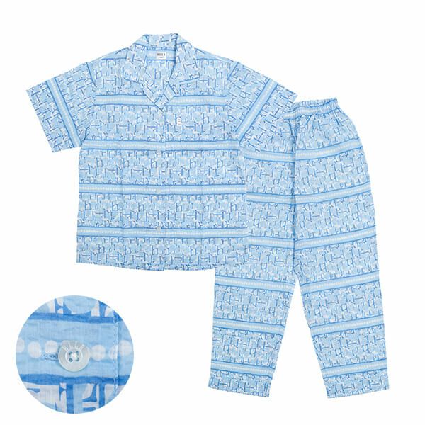 ELLE/エル】 80リップルプリント レディス 夏用 パジャマ （ルーム